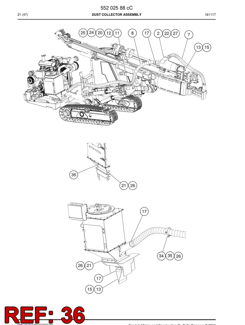 BG00347997b BG 003 479 97b Plate - Sandvik Technical Drawing