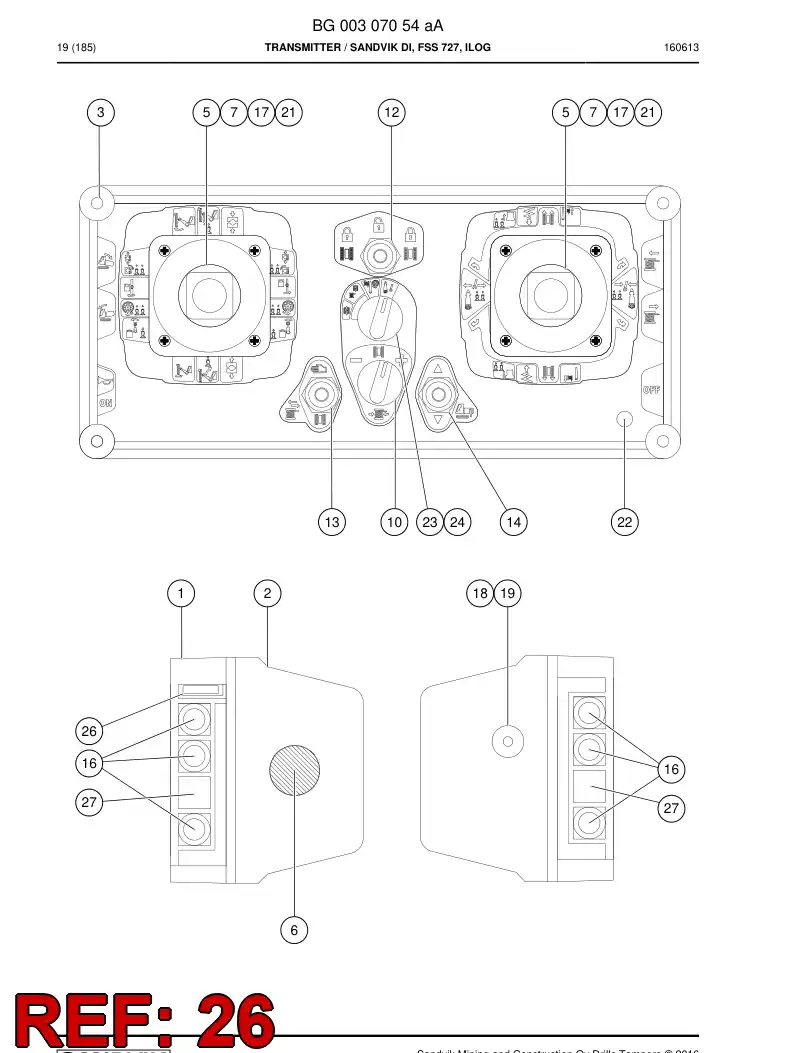 BG00348042a BG 003 480 42a Codekey - Sandvik Technical Drawing