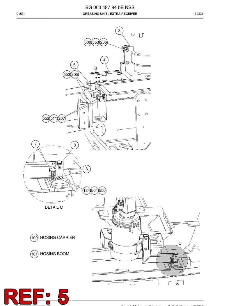 BG00348814b BG 003 488 14b Bracket - Sandvik Technical Drawing
