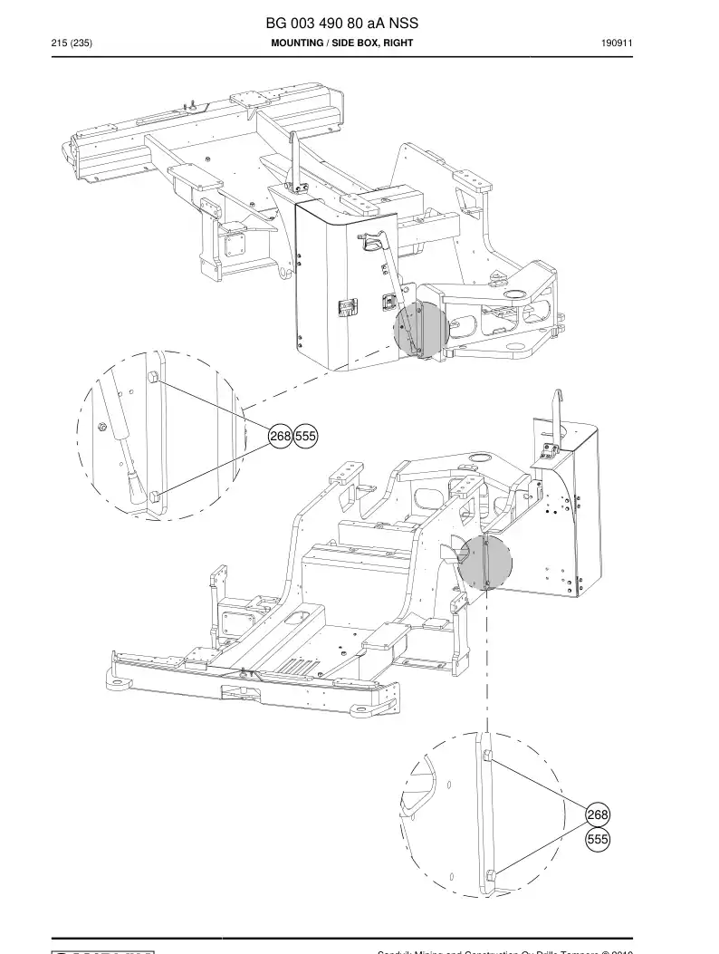 BG00349080a BG 003 490 80a Mounting - Sandvik Technical Drawing