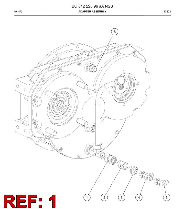 BG00351048a BG 003 510 48a Joiner - Sandvik Technical Drawing