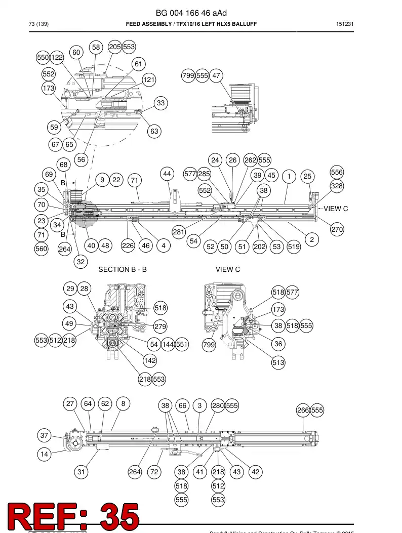 BG00352467b BG 003 524 67b Plate - Sandvik Technical Drawing