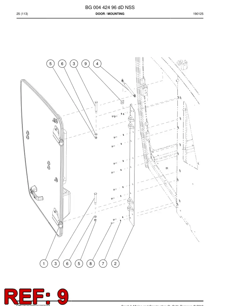 BG00357454c BG 003 574 54c Plate - Sandvik Technical Drawing
