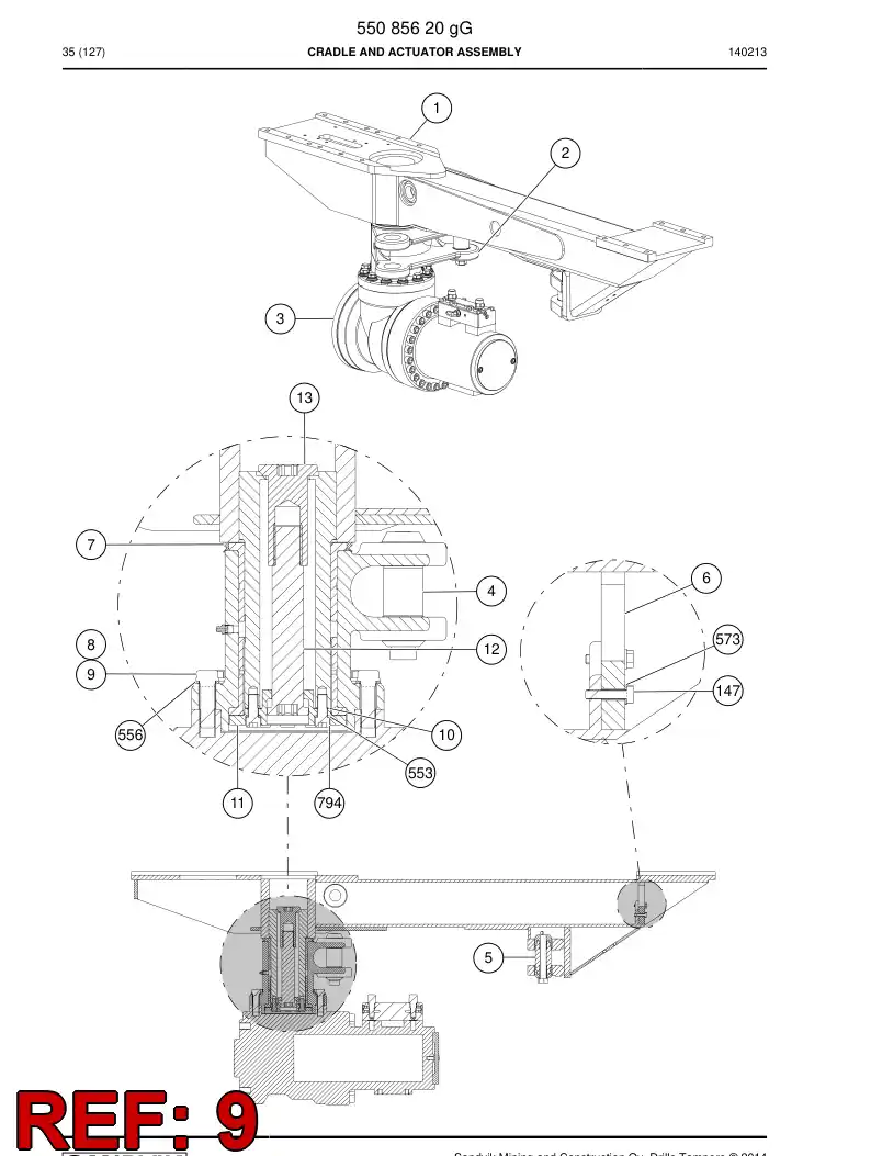BG00358557a BG 003 585 57a Bolt - Sandvik Technical Drawing