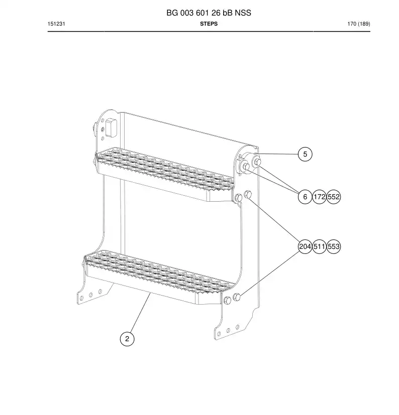 BG00360126b BG 003 601 26b Steps - Sandvik Technical Drawing