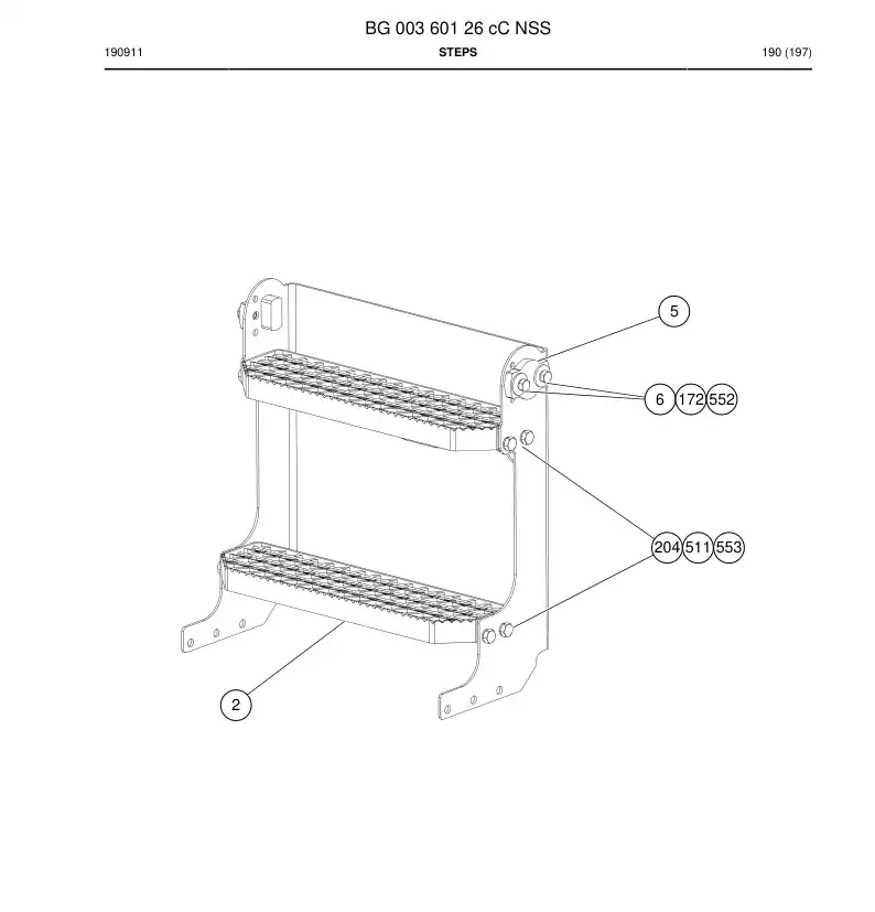 BG00360126c BG 003 601 26c Steps - Sandvik Technical Drawing