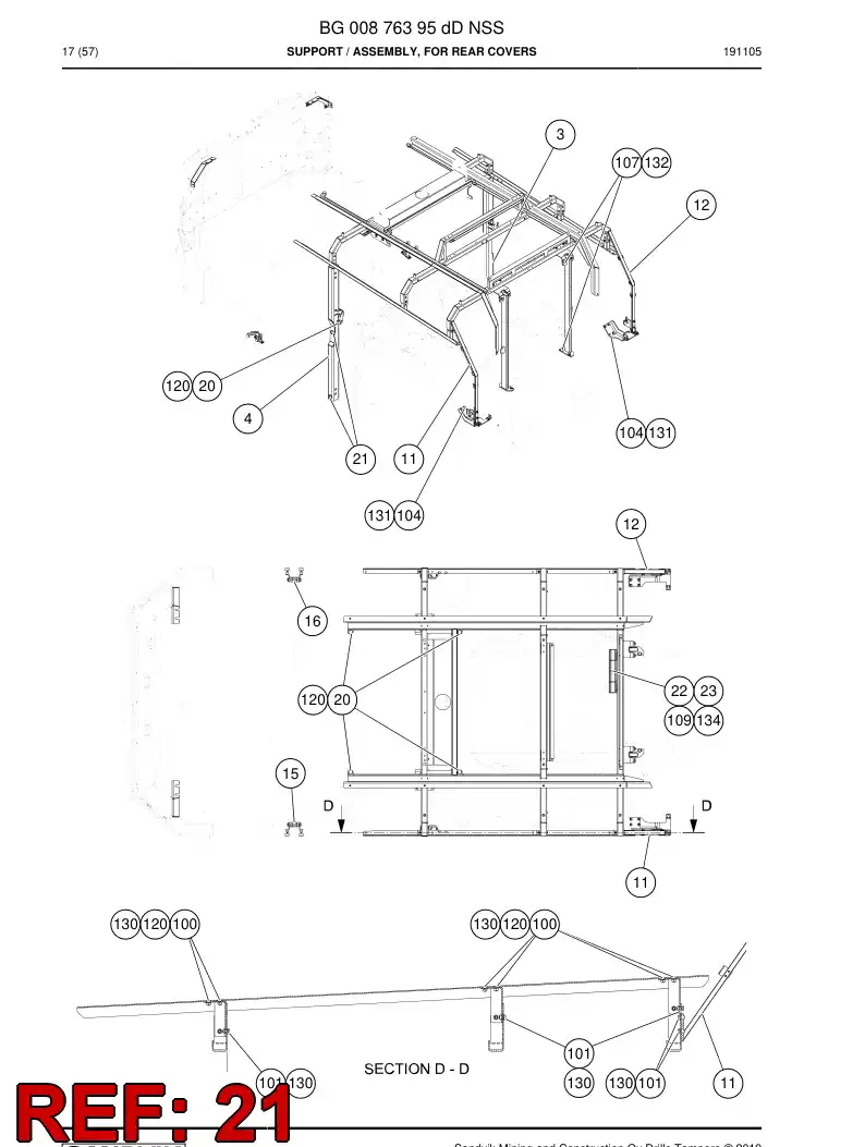BG00360186a BG 003 601 86a Grommet - Sandvik Technical Drawing