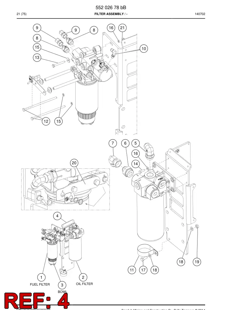BG00360233b BG 003 602 33b Plate - Sandvik Technical Drawing