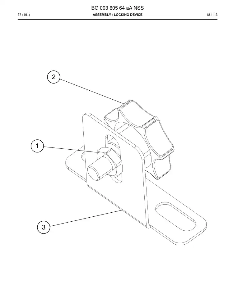 BG00360564a BG 003 605 64a Assembly - Sandvik Technical Drawing