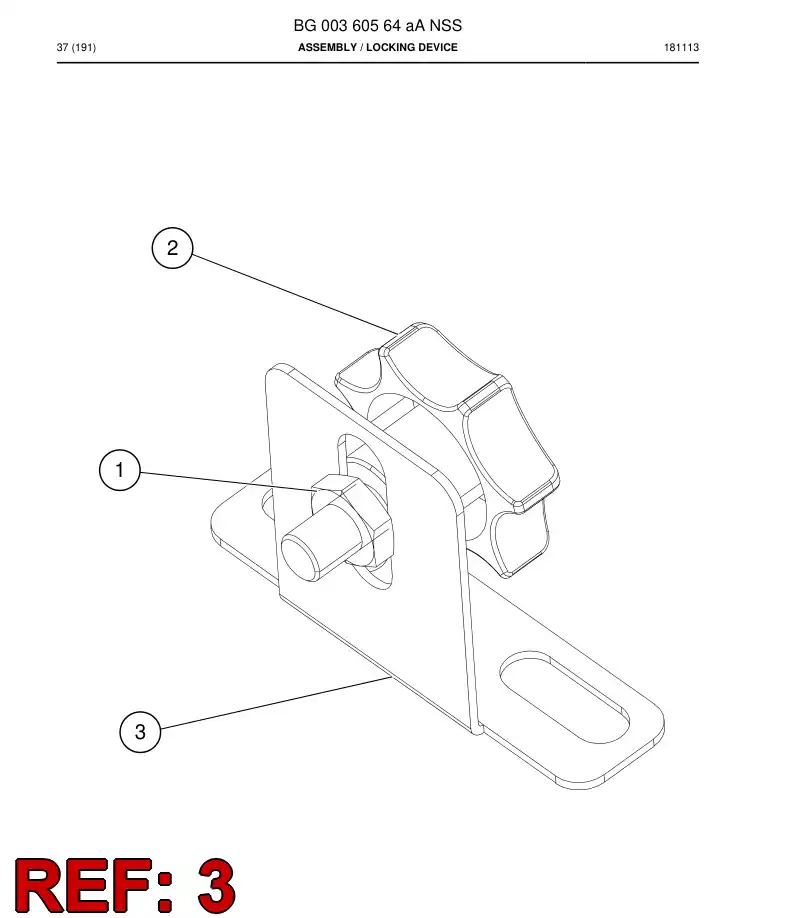 BG00360566a BG 003 605 66a Support - Sandvik Technical Drawing