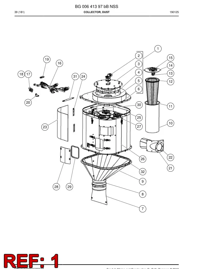 BG00361590a BG 003 615 90a Seal - Sandvik Technical Drawing