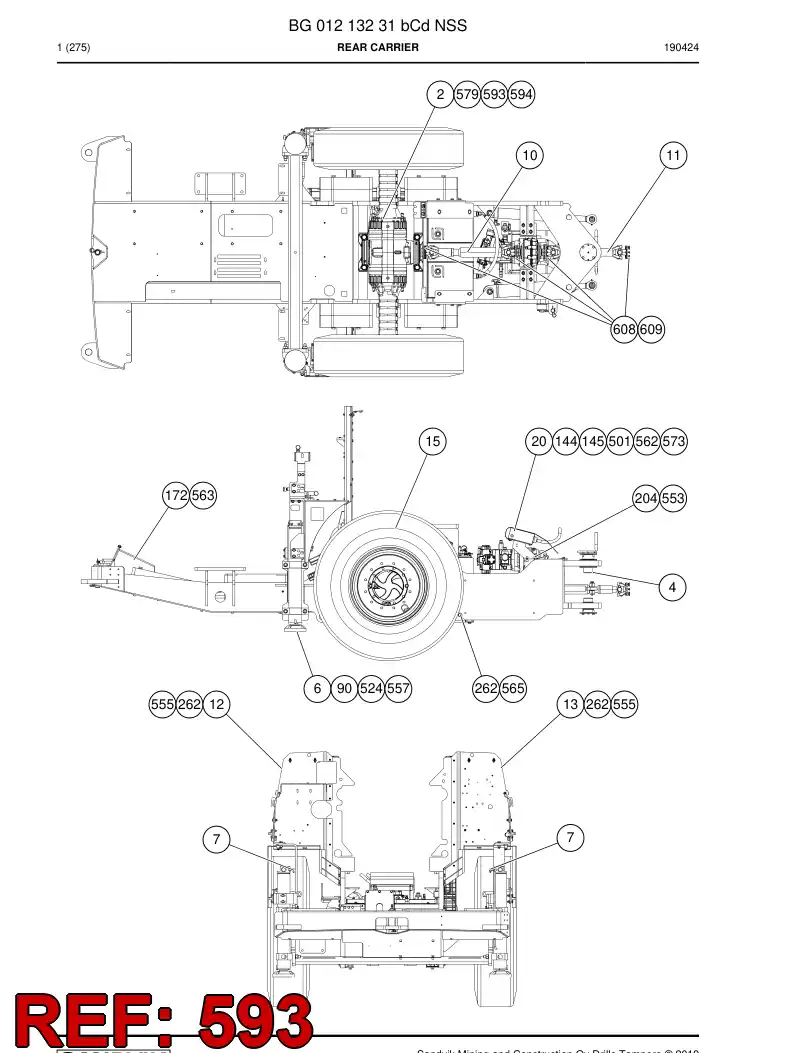 BG00362300a BG 003 623 00a Bolt, hexagon - Sandvik Technical Drawing