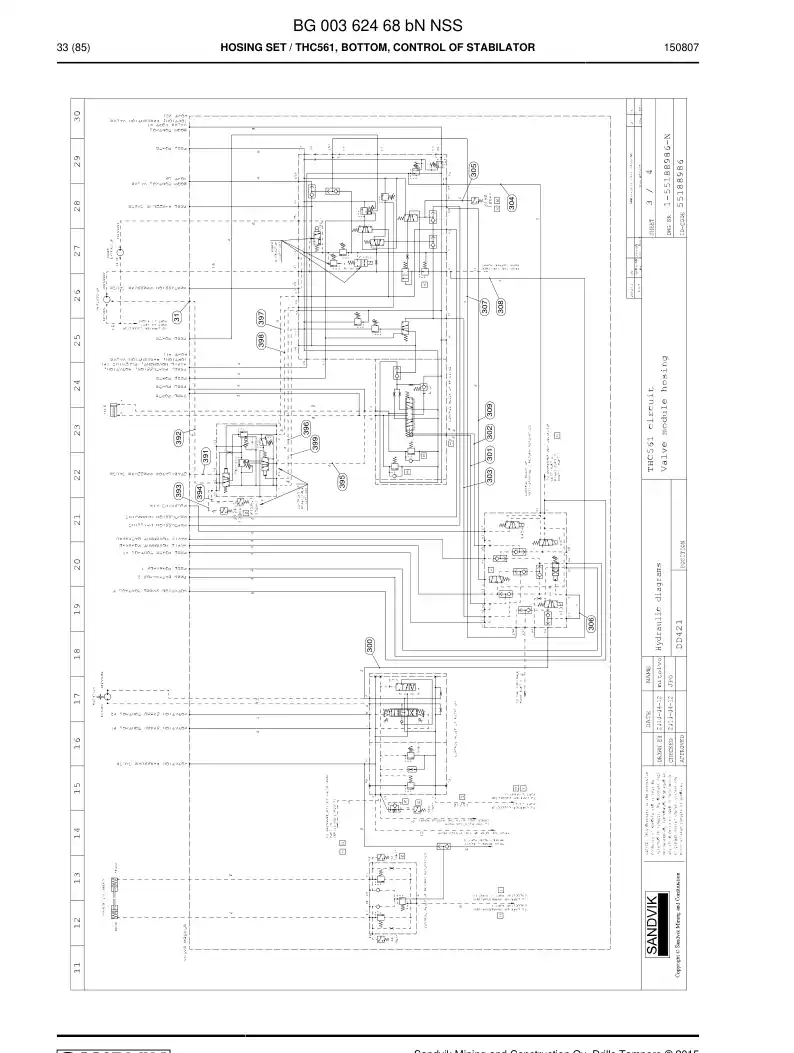 BG00362468b BG 003 624 68b Hosing Set - Sandvik Technical Drawing