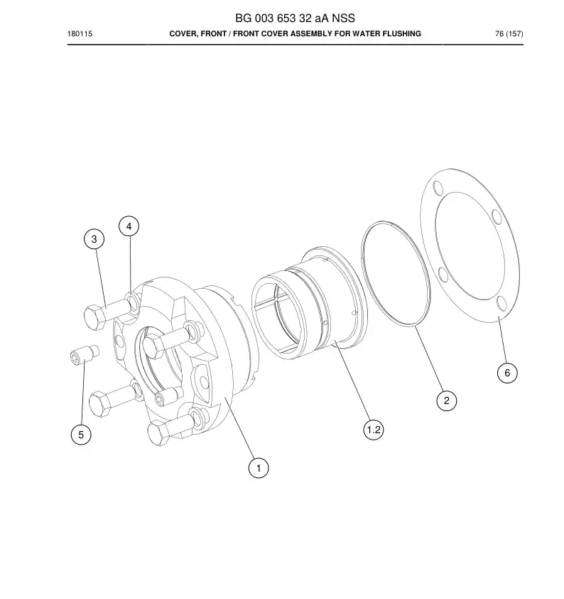 BG00365332a BG 003 653 32a COVER, DIANTEIRA - Sandvik Technical Drawing