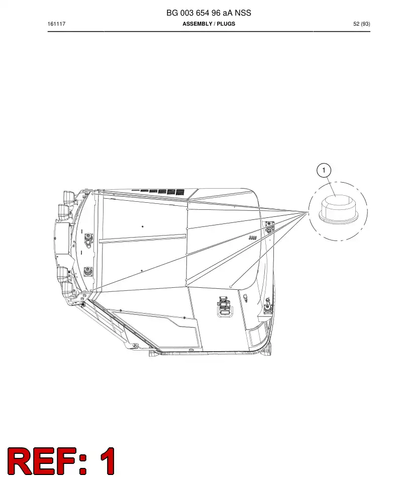BG00365498a BG 003 654 98a Plug - Sandvik Technical Drawing