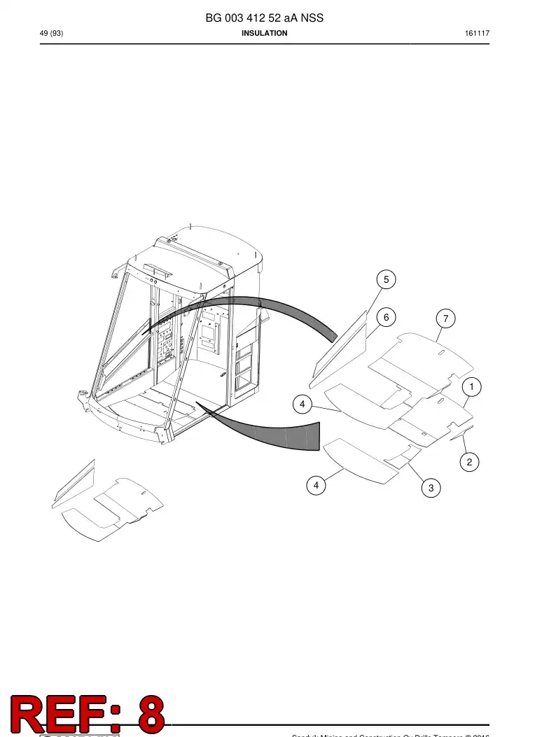 BG00365598a BG 003 655 98a Plate - Sandvik Technical Drawing