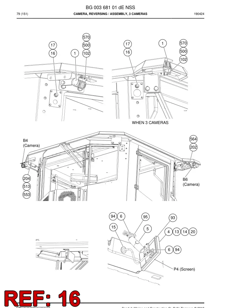 BG00368207a BG 003 682 07a Gland, Cable, Metallic - Sandvik Technical Drawing