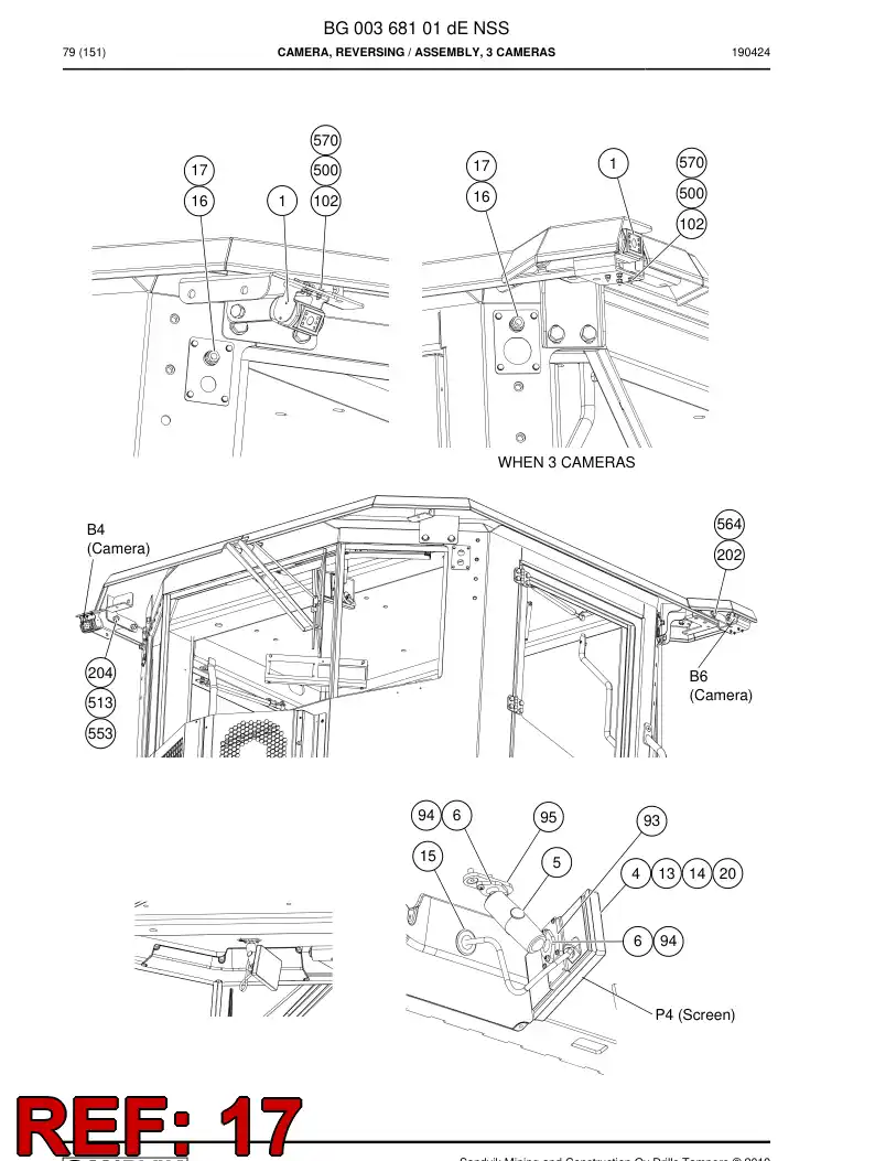 BG00368209a BG 003 682 09a Nut, Locking, Metallic - Sandvik Technical Drawing