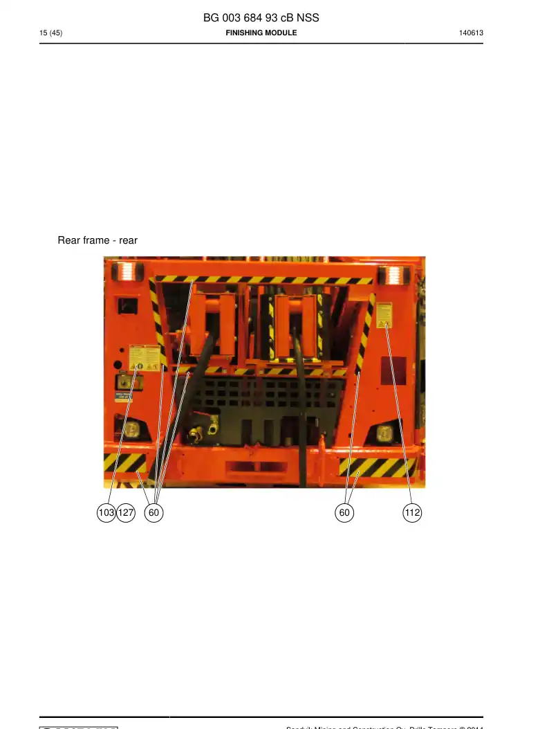 BG00368493c BG 003 684 93c Finishing module - Sandvik Technical Drawing