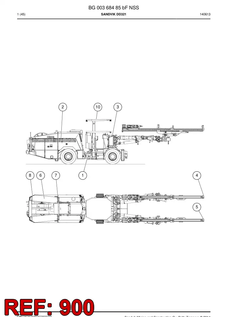 BG00368531a BG 003 685 31a Accessory Kit - Sandvik Technical Drawing