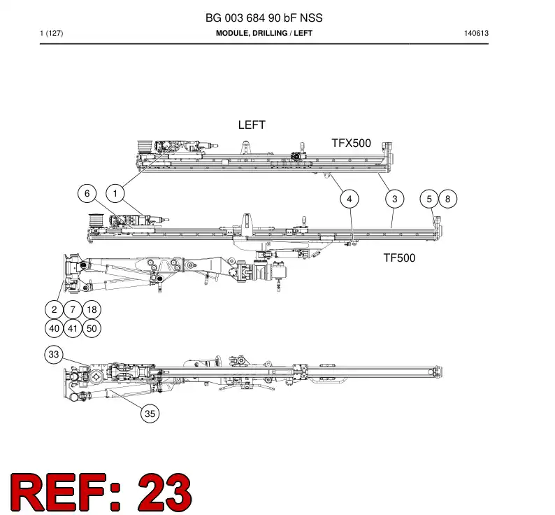 BG00369561a BG 003 695 61a Plate - Sandvik Technical Drawing