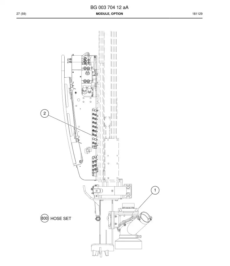 BG00370412a BG 003 704 12a Module, Option - Sandvik Technical Drawing