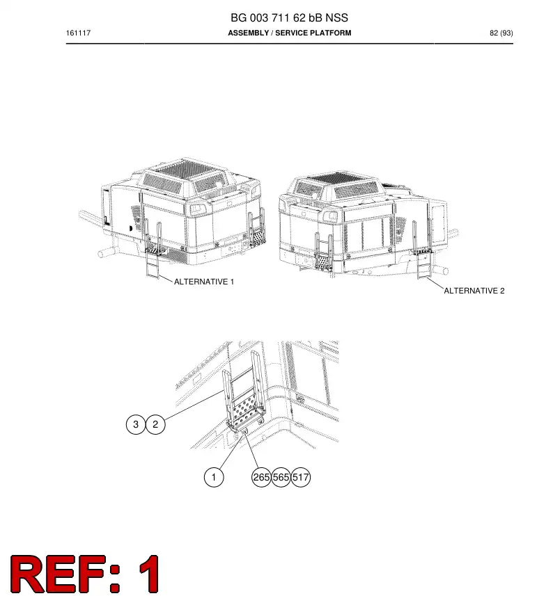 BG00370445b BG 003 704 45b Bracket - Sandvik Technical Drawing