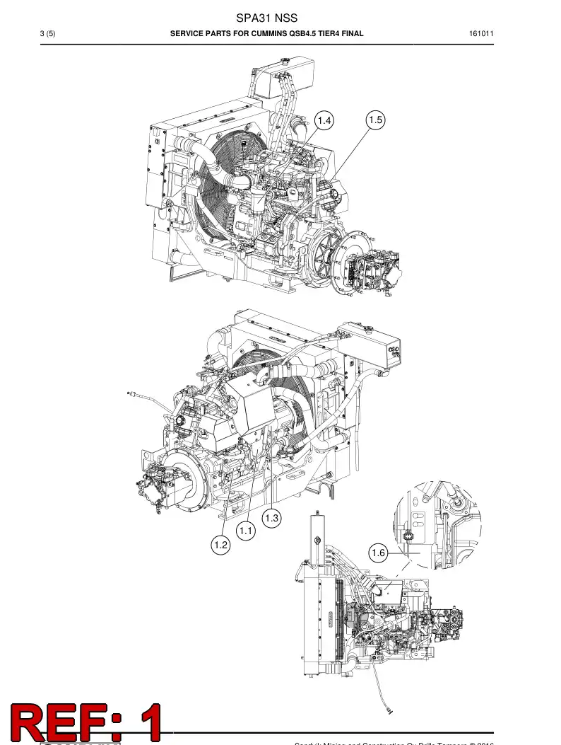 BG00371156a BG 003 711 56a Filter, fuel - Sandvik Technical Drawing