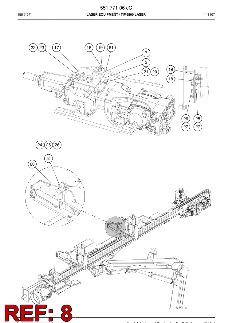 BG00371731a BG 003 717 31a Bracket, Mounting - Sandvik Technical Drawing