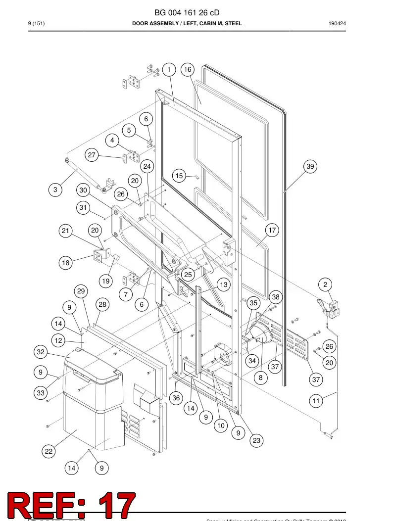 BG00372041b BG 003 720 41b Window - Sandvik Technical Drawing