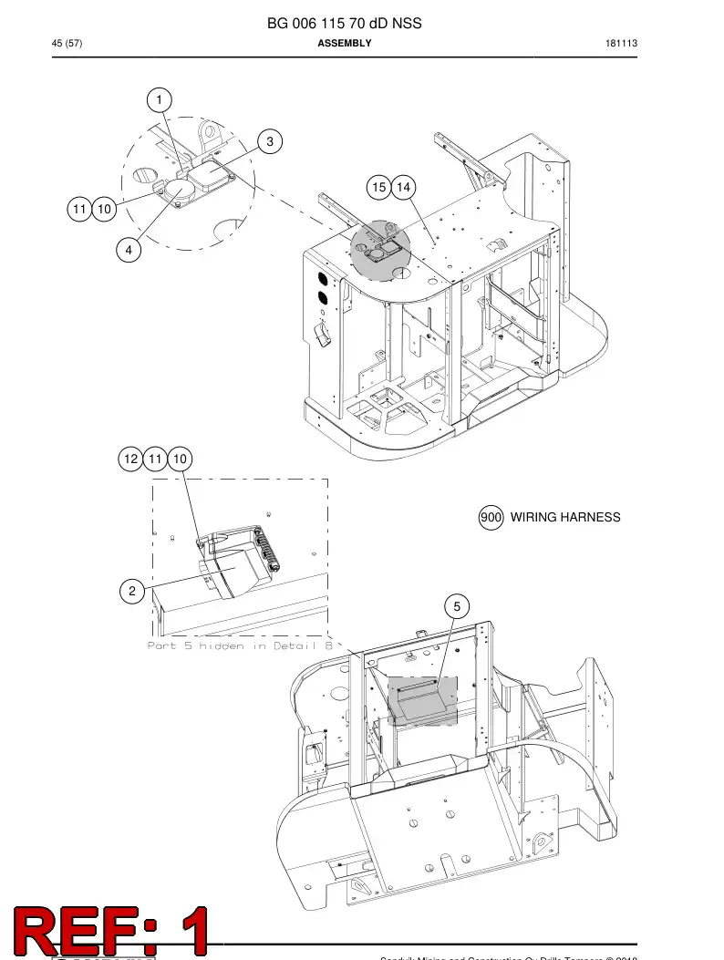 BG00374488b BG 003 744 88b Plate, Mounting - Sandvik Technical Drawing