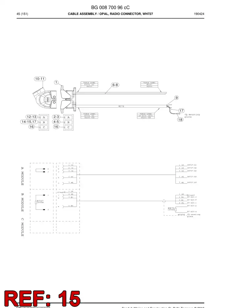 BG00376149a BG 003 761 49a Contact, Male - Sandvik Technical Drawing