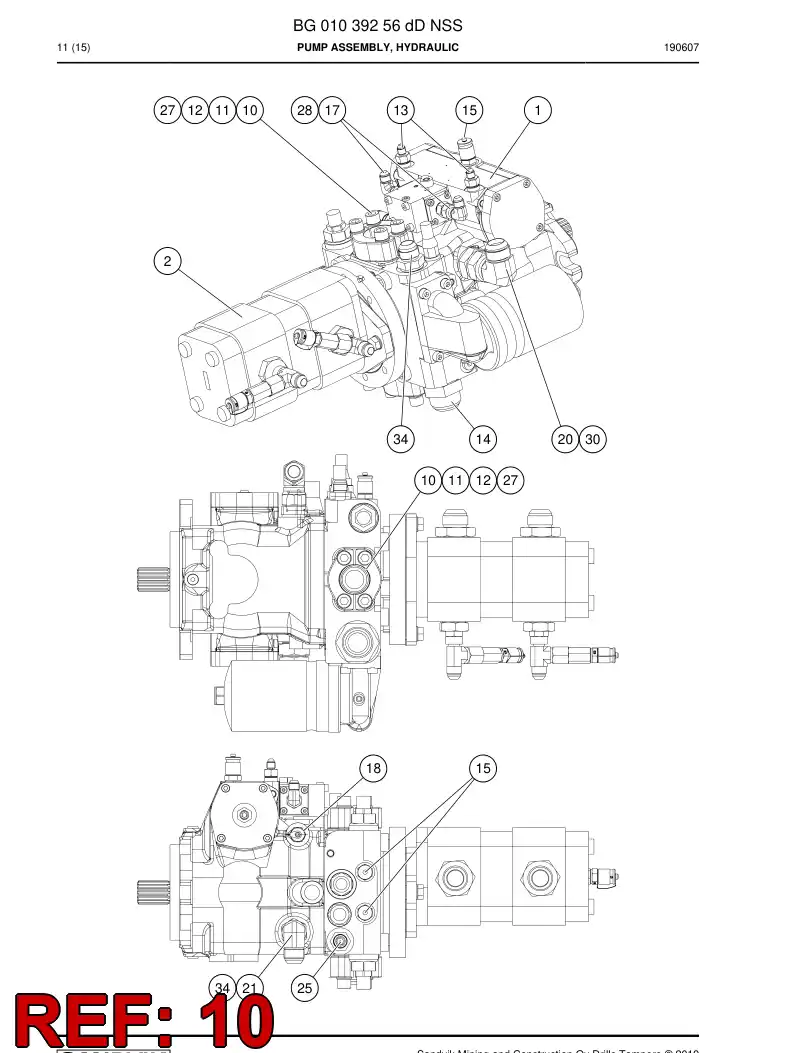 BG00376331b BG 003 763 31b Flange, Half - Sandvik Technical Drawing