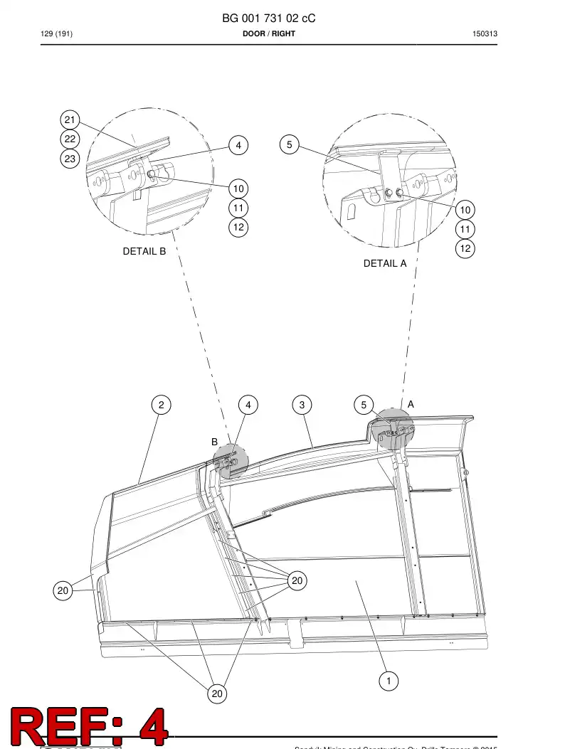 BG00377316a BG 003 773 16a Support - Sandvik Technical Drawing