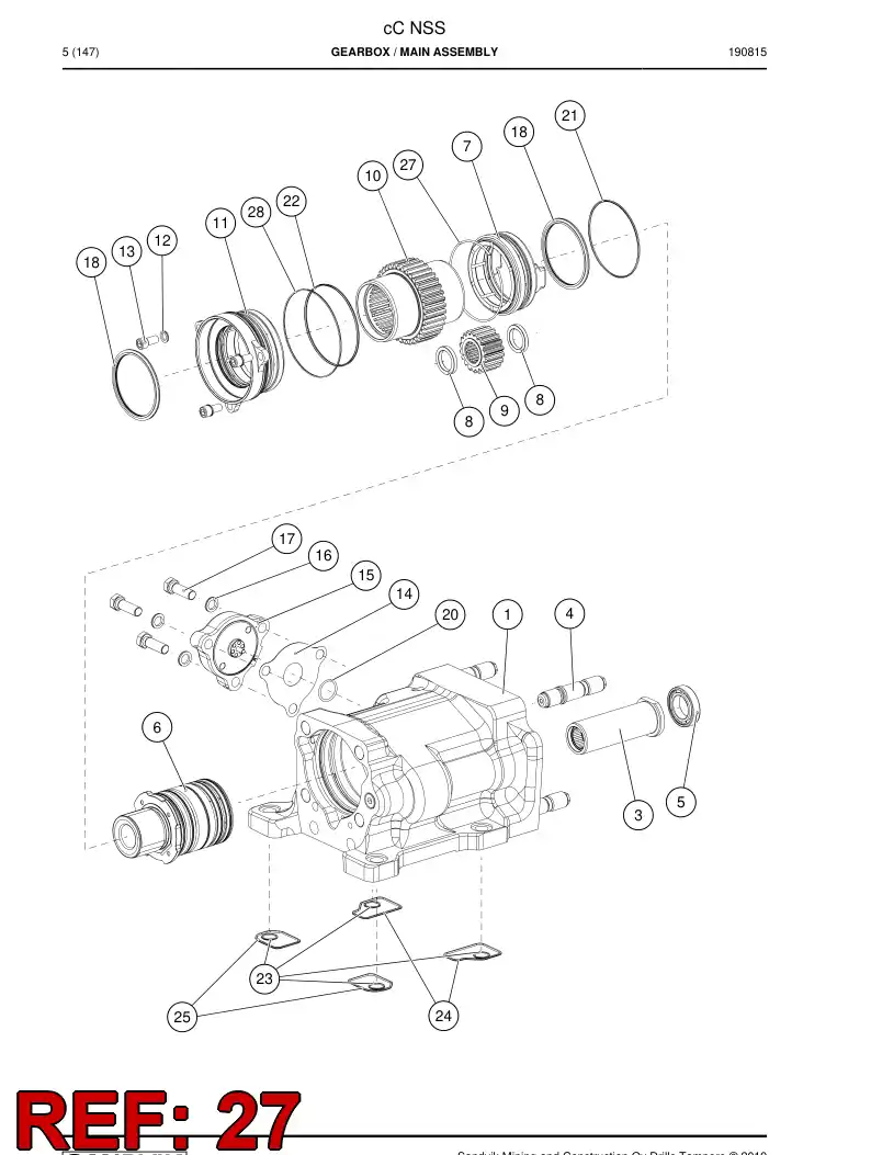 BG00378114a BG 003 781 14a Ring - Sandvik Technical Drawing