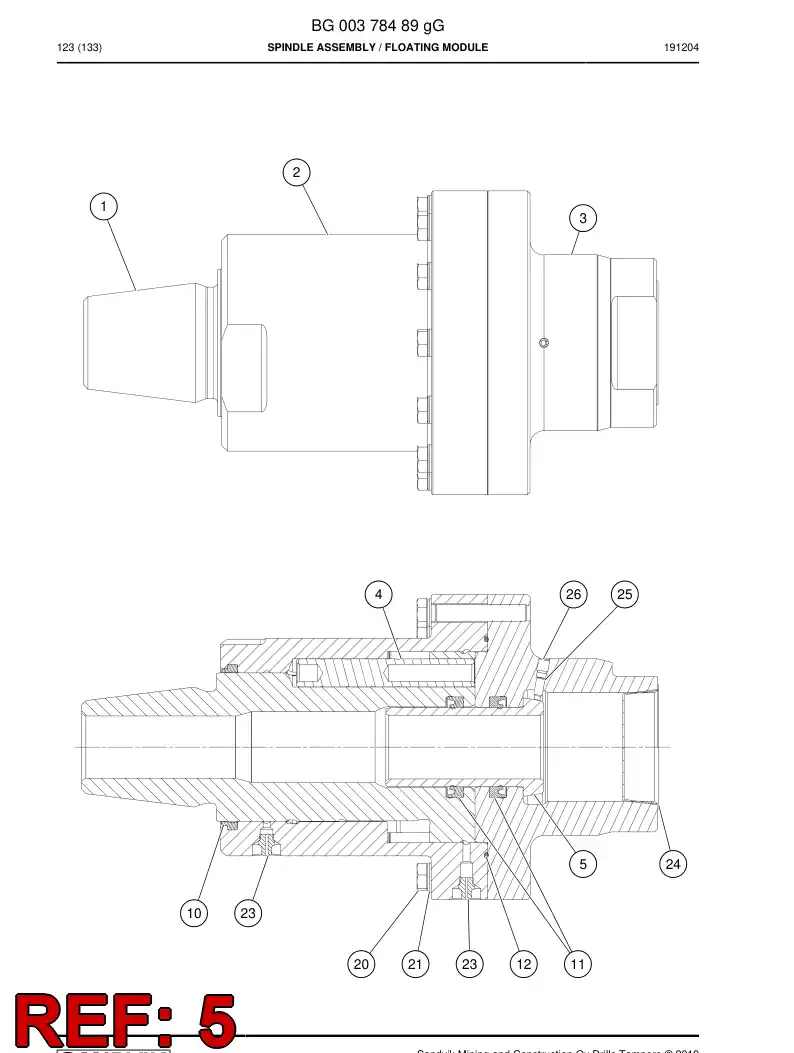 BG00378493e BG 003 784 93e Tube - Sandvik Technical Drawing