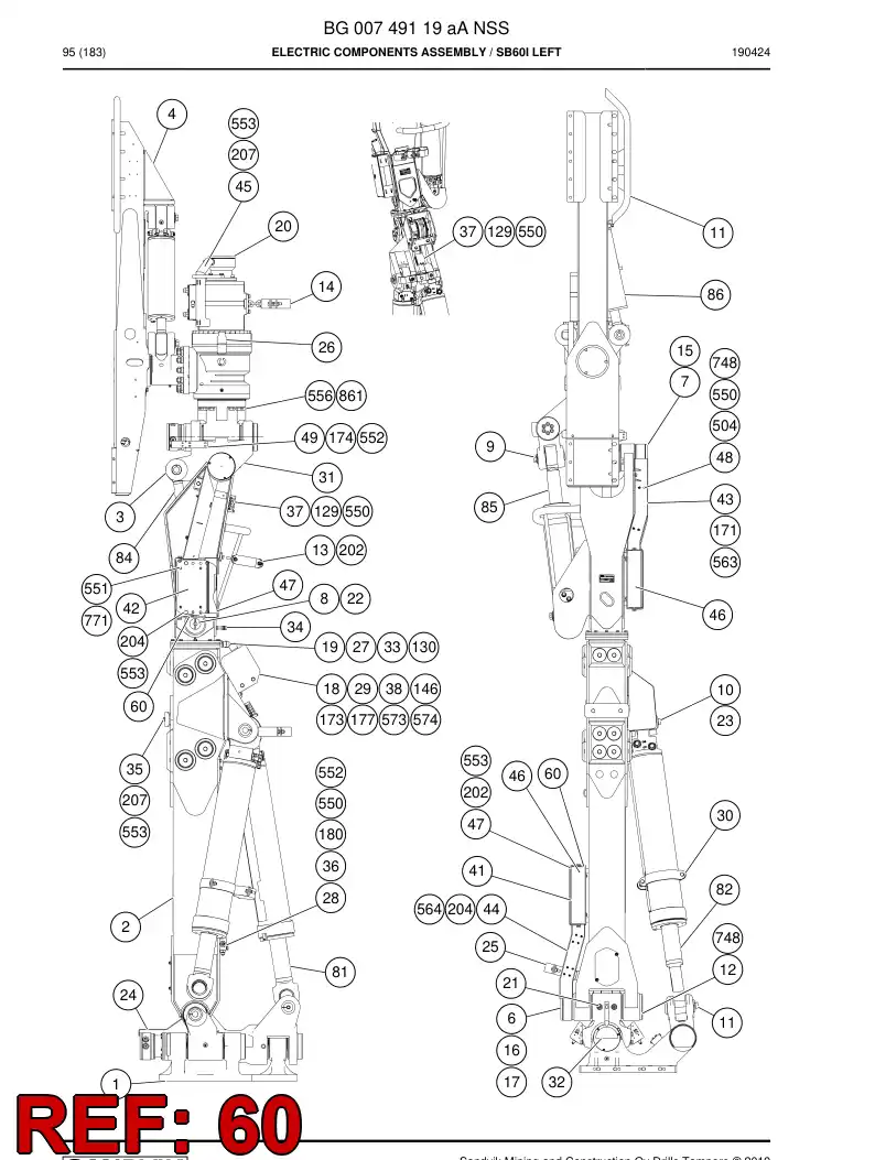 BG00378706a BG 003 787 06a Plug - Sandvik Technical Drawing