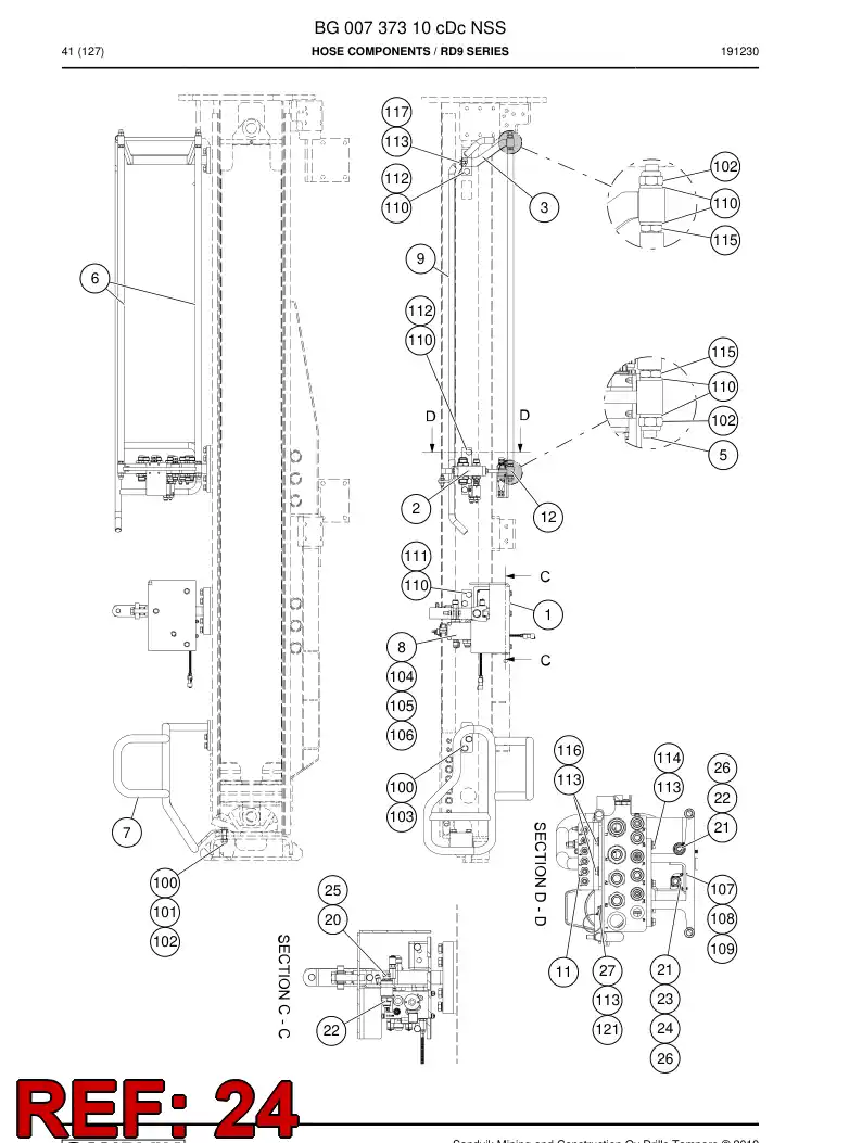 BG00382168a BG 003 821 68a Housing - Sandvik Technical Drawing