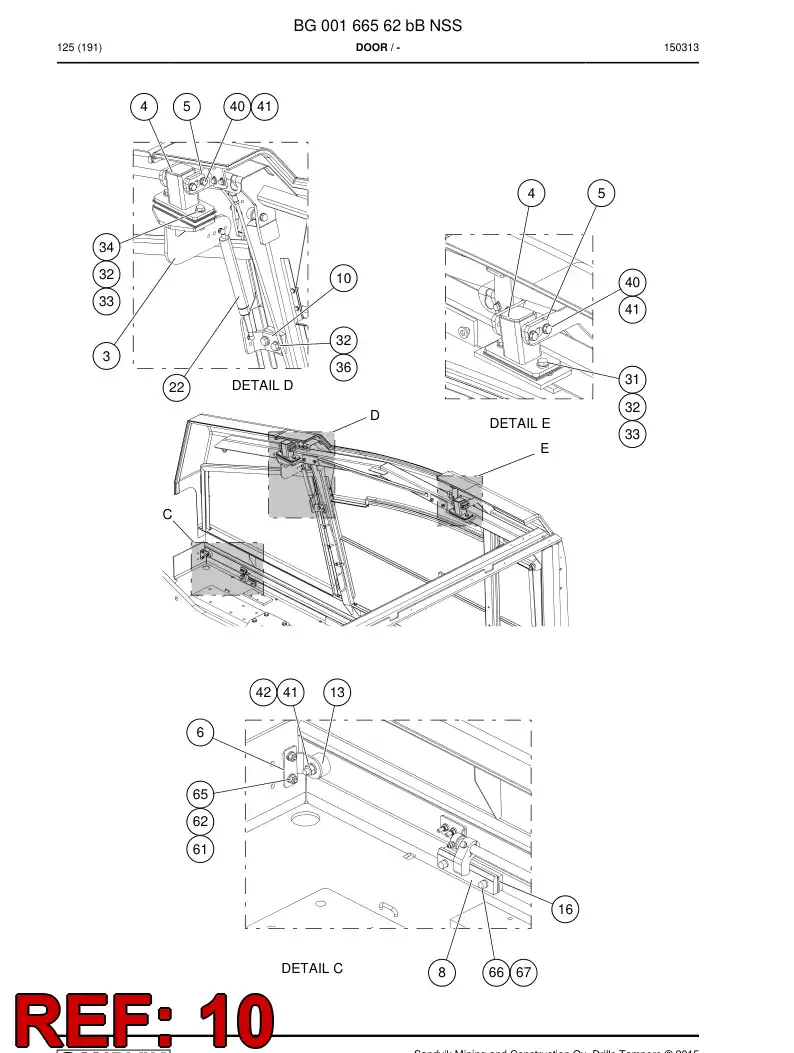 BG00382723a BG 003 827 23a Block, Supporting - Sandvik Technical Drawing