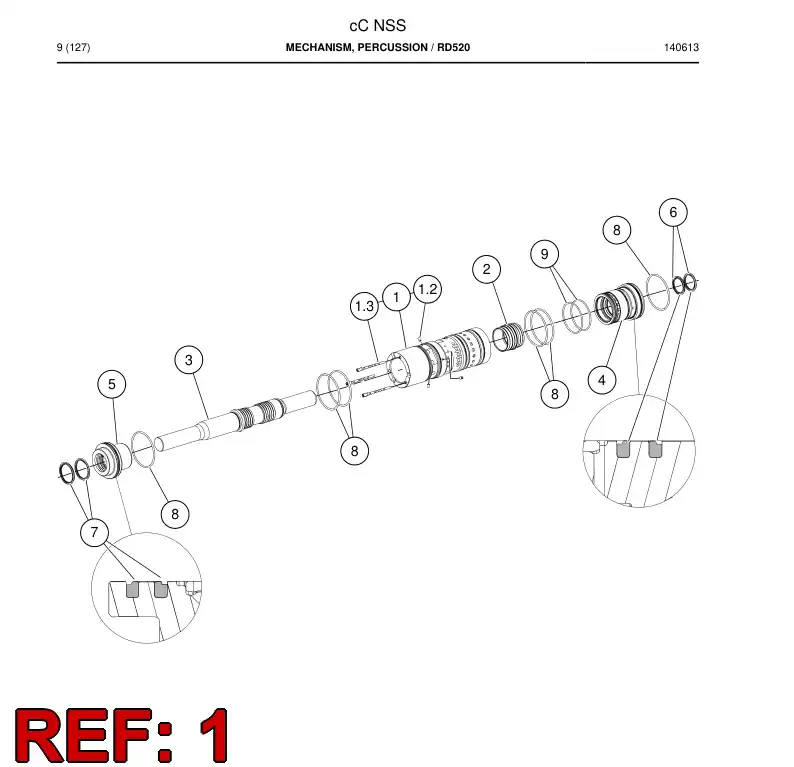 BG00382757a BG 003 827 57a Plug - Sandvik Technical Drawing