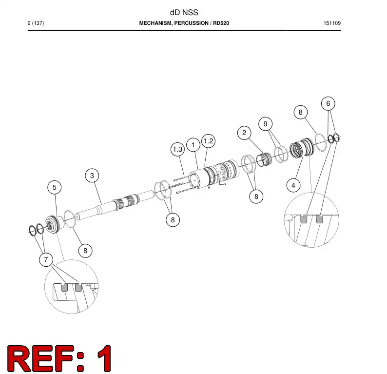 BG00382757c BG 003 827 57c Plug - Sandvik Technical Drawing