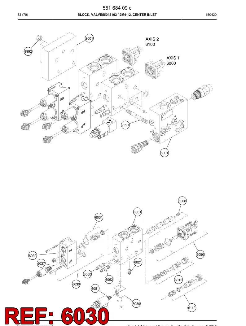 BG00386750a BG 003 867 50a Module, Electonic Pilot - Sandvik Technical Drawing