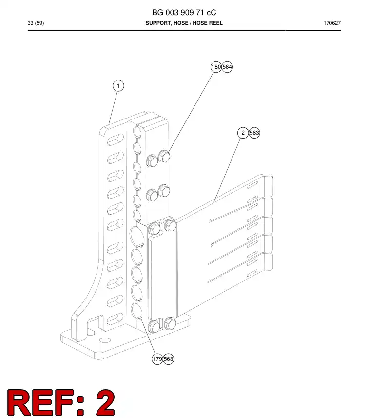 BG00386803f BG 003 868 03f Plate - Sandvik Technical Drawing