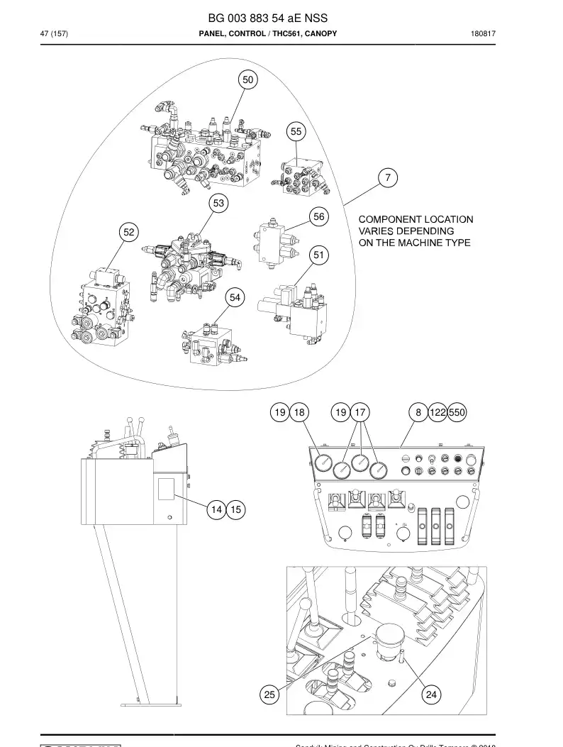 BG00388354a BG 003 883 54a PRING, CONTROL - Sandvik Technical Drawing