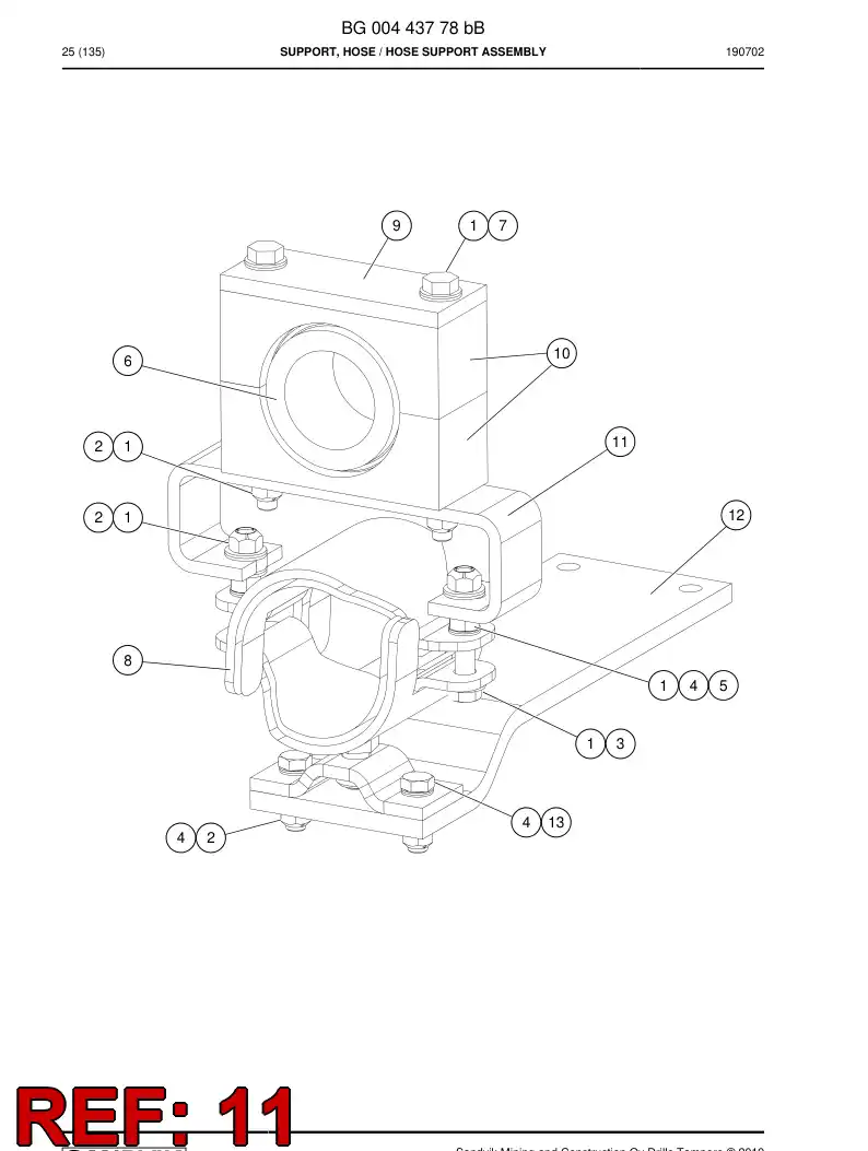 BG00389634b BG 003 896 34b Plate - Sandvik Technical Drawing