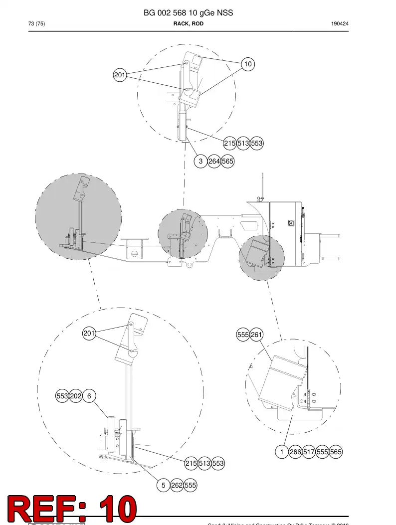 BG00390288a BG 003 902 88a Decal - Sandvik Technical Drawing