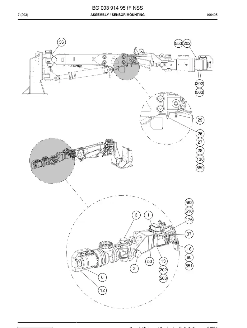 BG00391495f BG 003 914 95f Assembly - Sandvik Technical Drawing