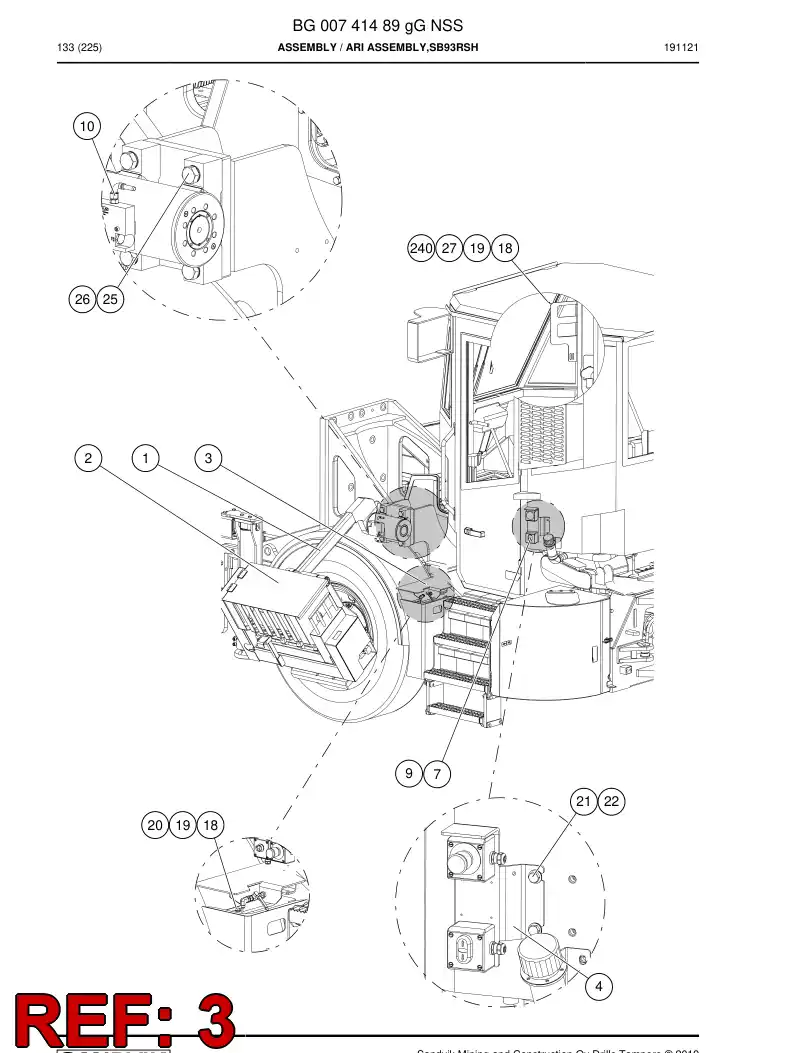 BG00391529a BG 003 915 29a Bracket - Sandvik Technical Drawing