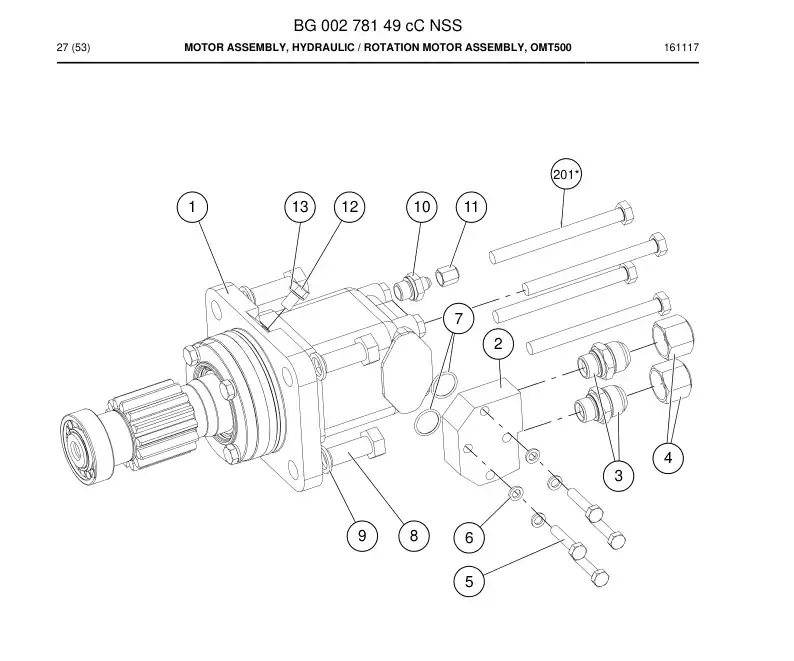BG00391994a BG 003 919 94a Bolt, Hexagon - Sandvik Technical Drawing