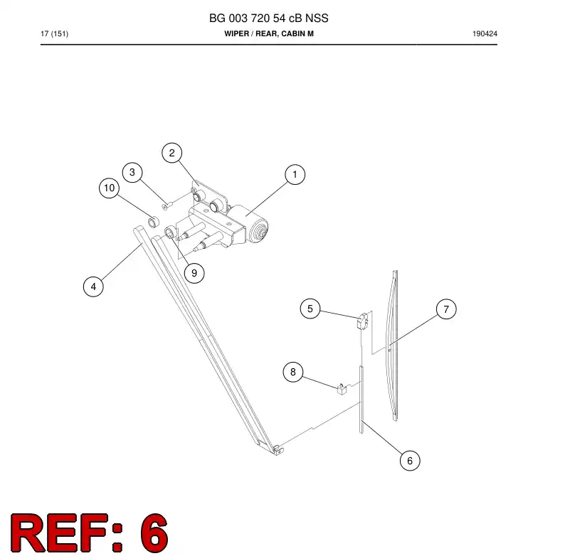 BG00394628a BG 003 946 28a Plate, Connection - Sandvik Technical Drawing